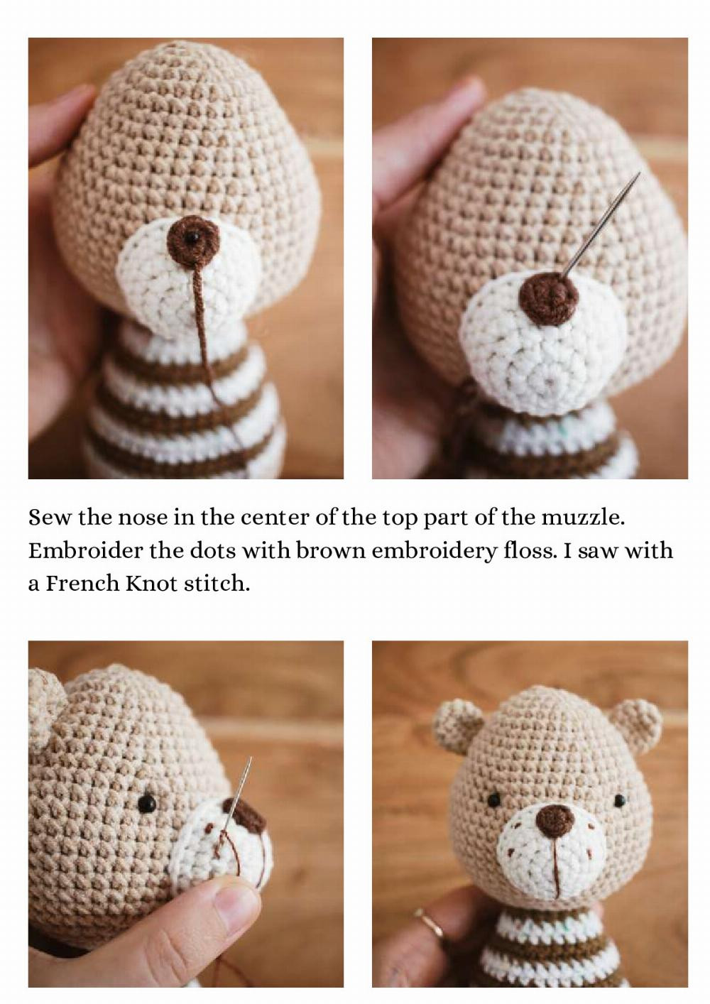 bear family (mini) crochet pattern