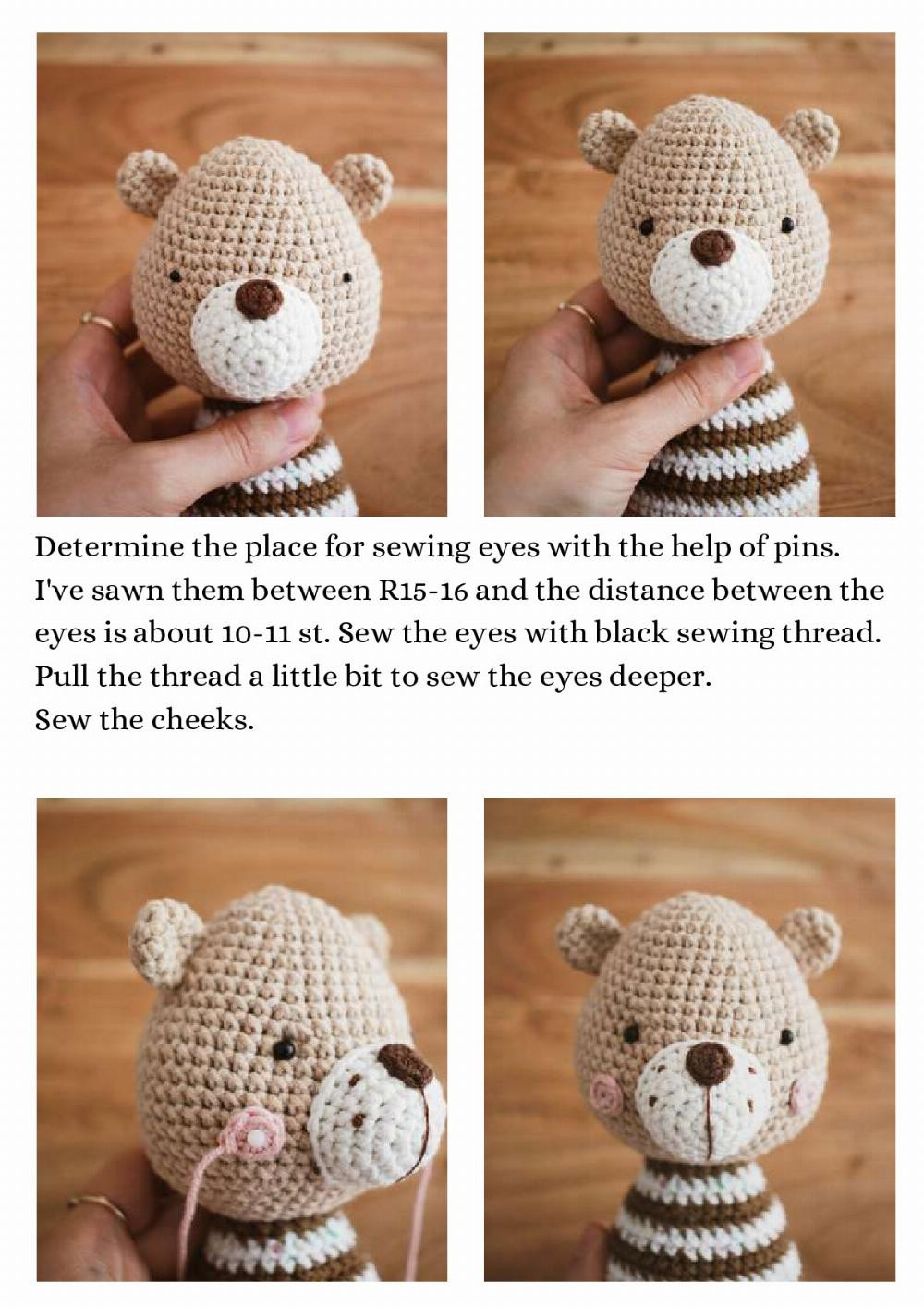 bear family (mini) crochet pattern