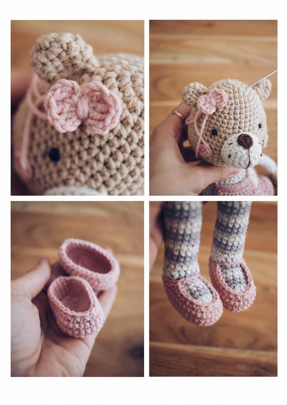 bear family (mini) crochet pattern