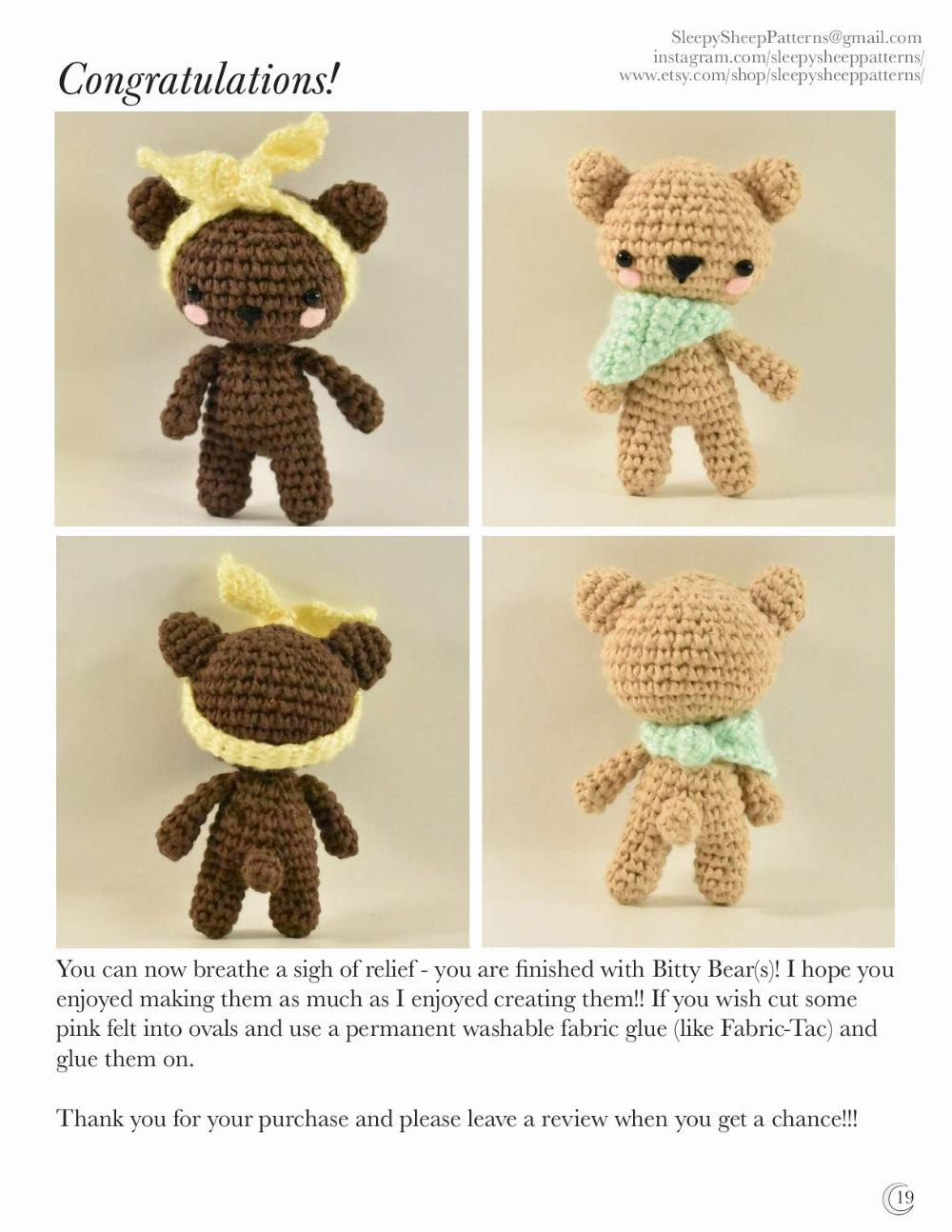 Bear Family Pattern