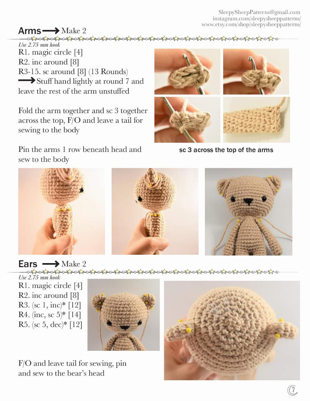 Bear Family Pattern