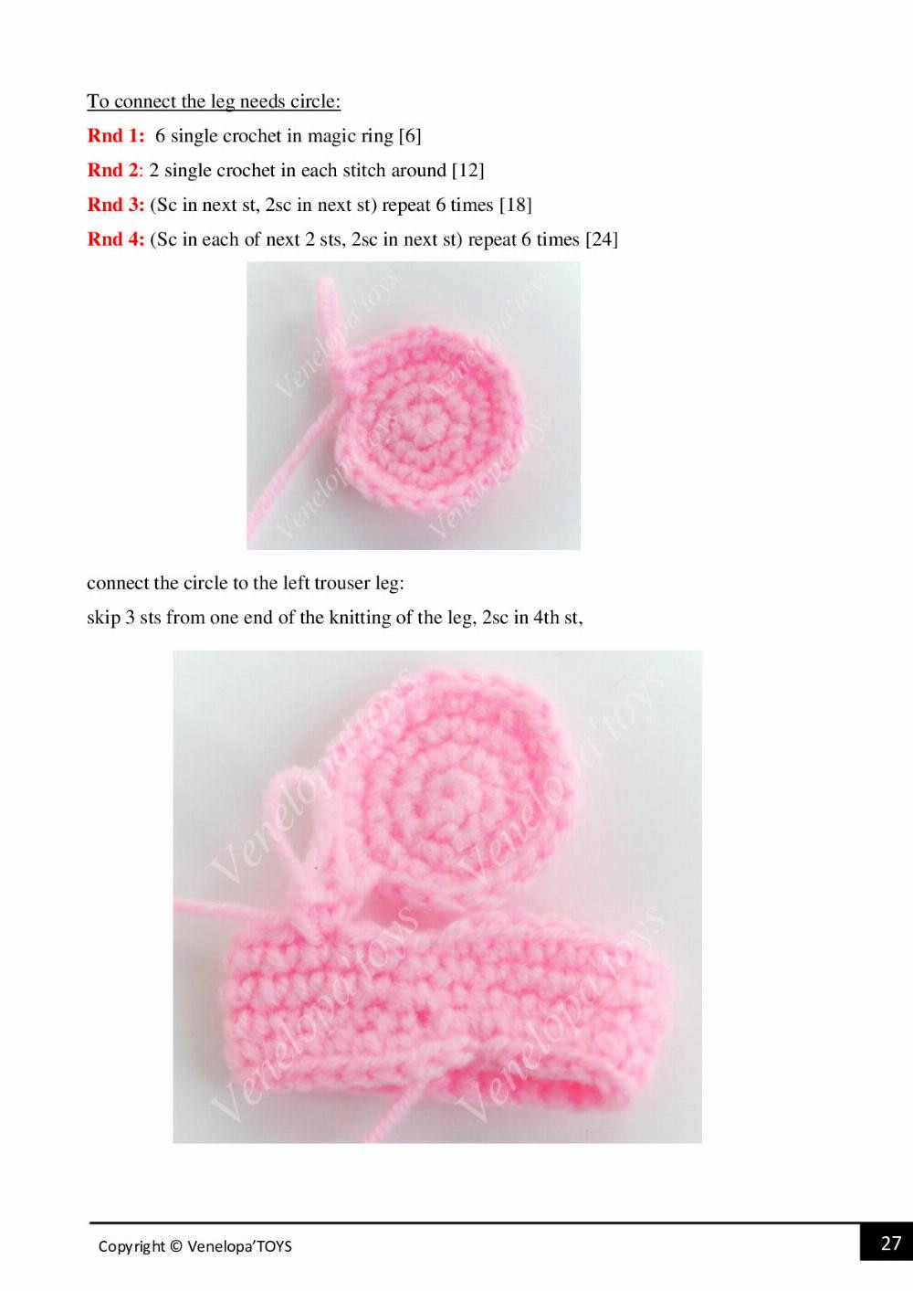 Bear in the cap "Cat"  crochet pattern