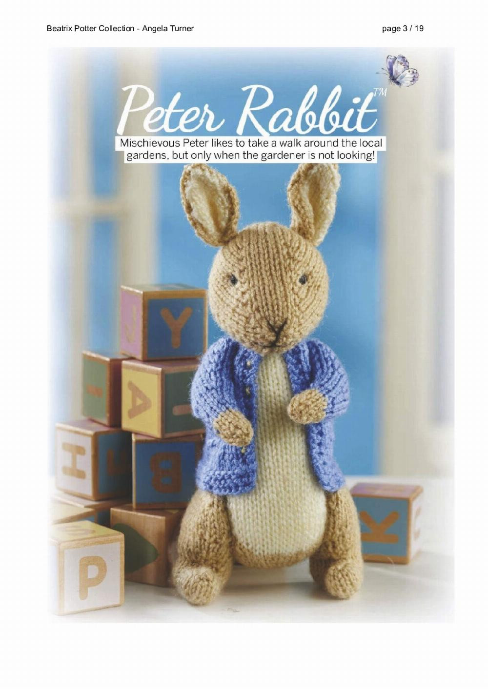 Beatrix Potter Collection crochet pattern