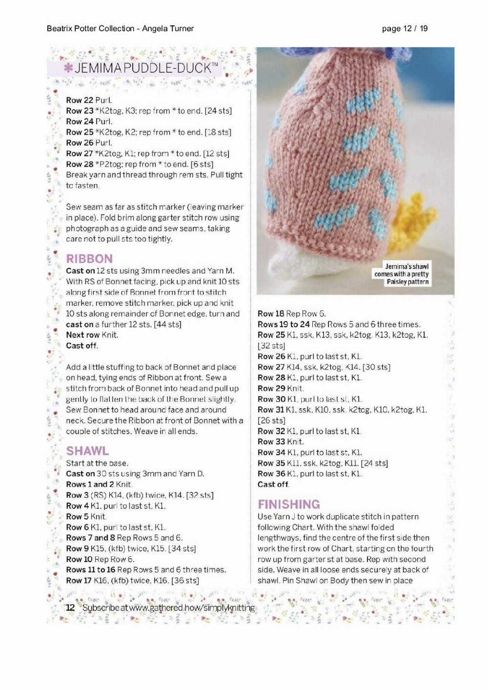 Beatrix Potter Collection crochet pattern