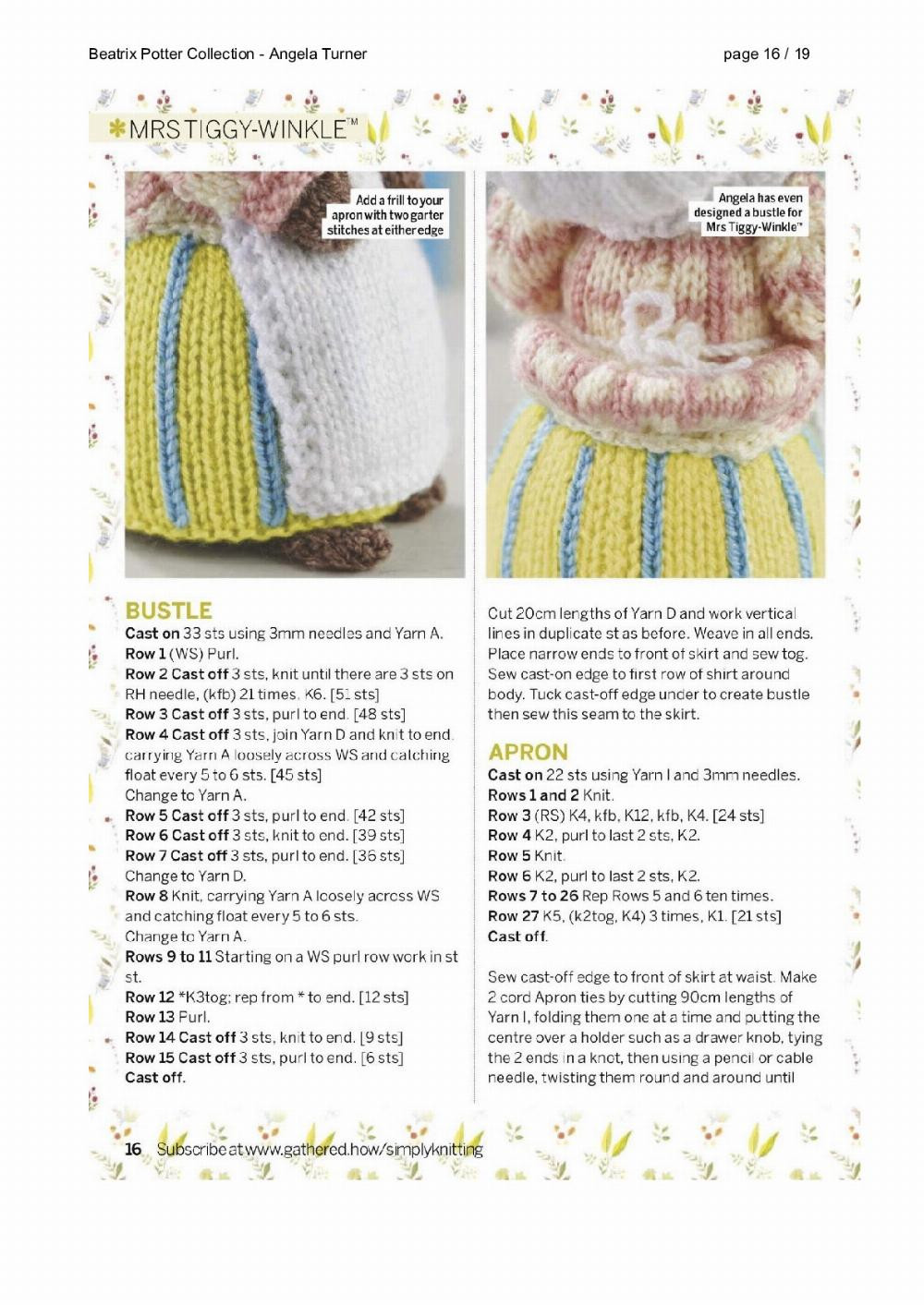 Beatrix Potter Collection crochet pattern