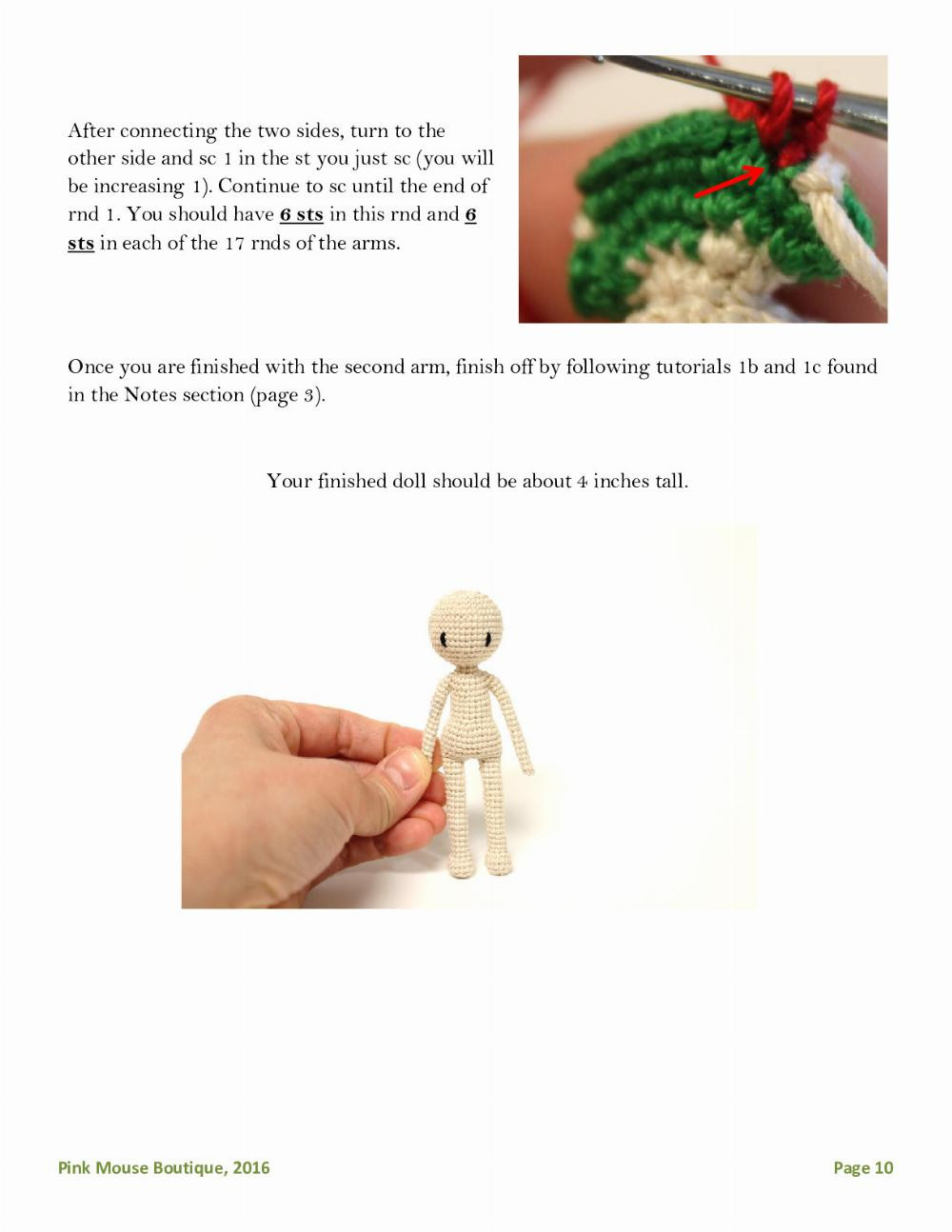 body doll crochet pattern