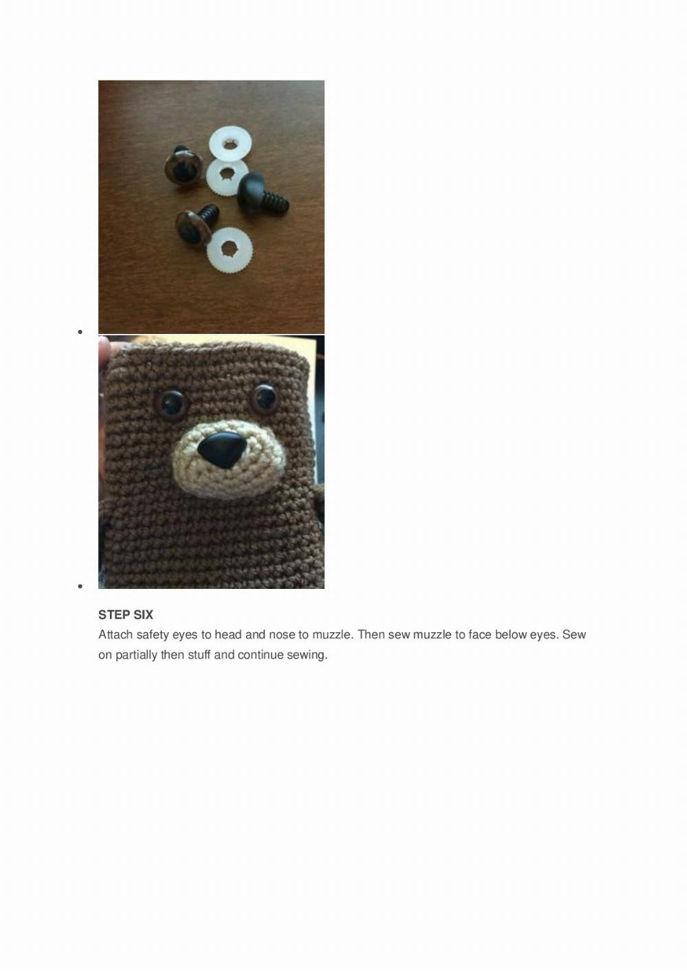 BOXY BEAR crochet pattern