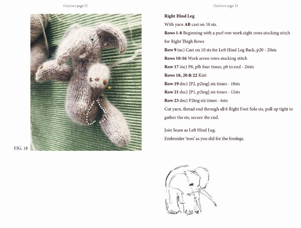 brow ELEPHANT crochet pattern