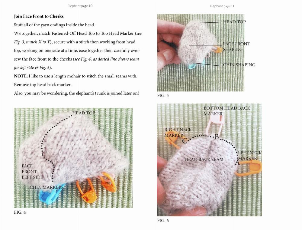 brow ELEPHANT crochet pattern