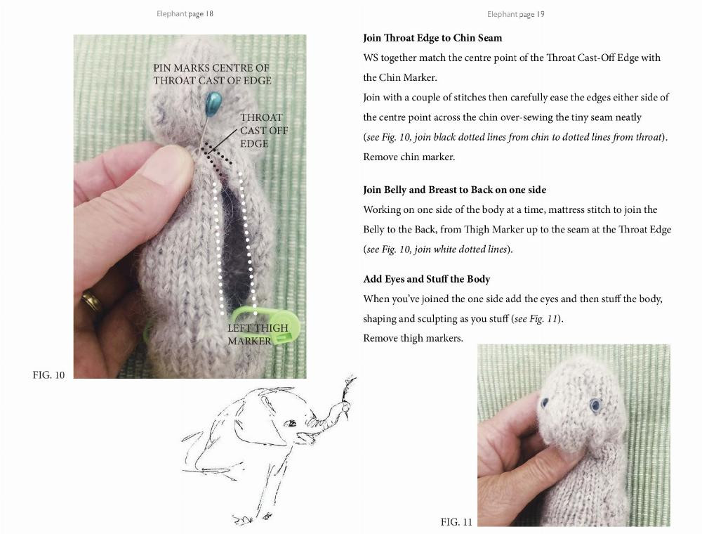 brow ELEPHANT crochet pattern