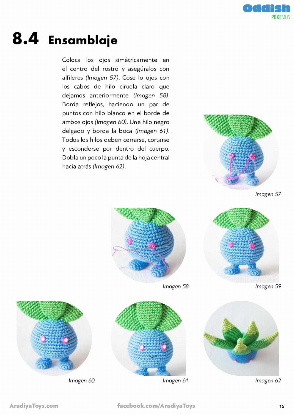 bulbasaur Pokemon crochet pattern