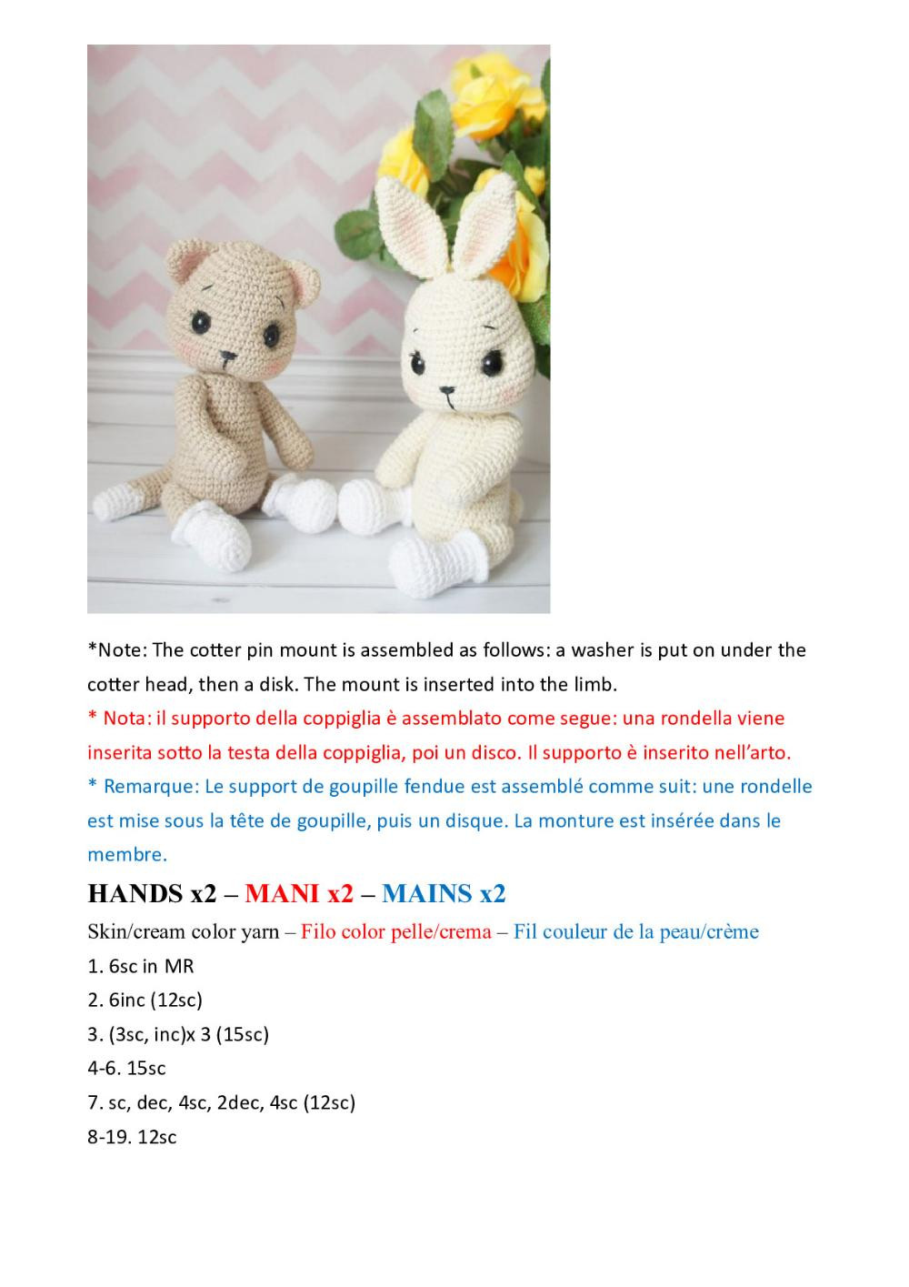 Carmen Crochet French Blog Easter Amigurumi Bunny / Kitten, Free crochet pattern in English, Italian and Bunny / Kitten, Free crochet pattern in English, Italian and French