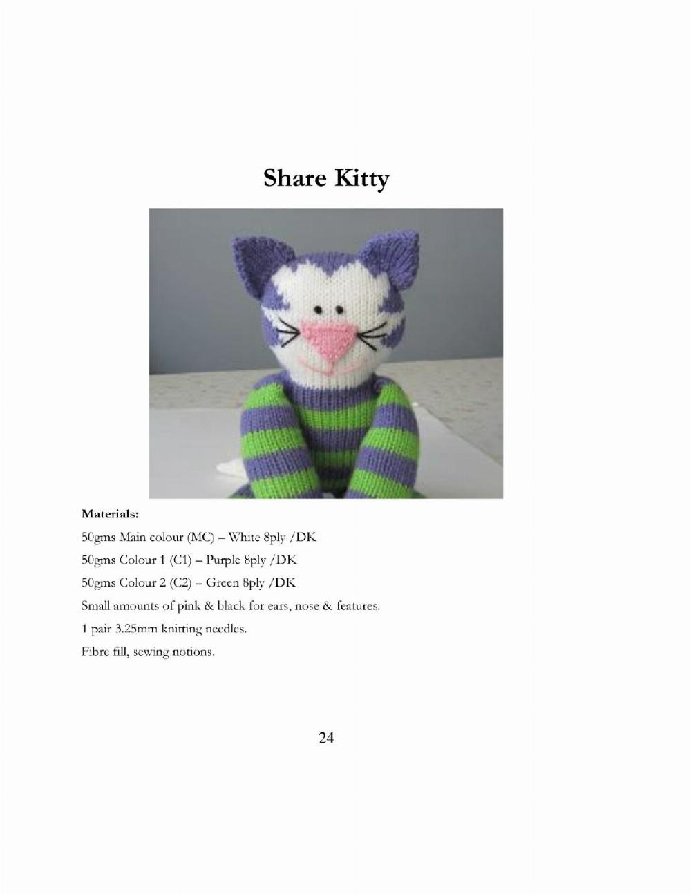 Cat Crochet Patterns Knitting