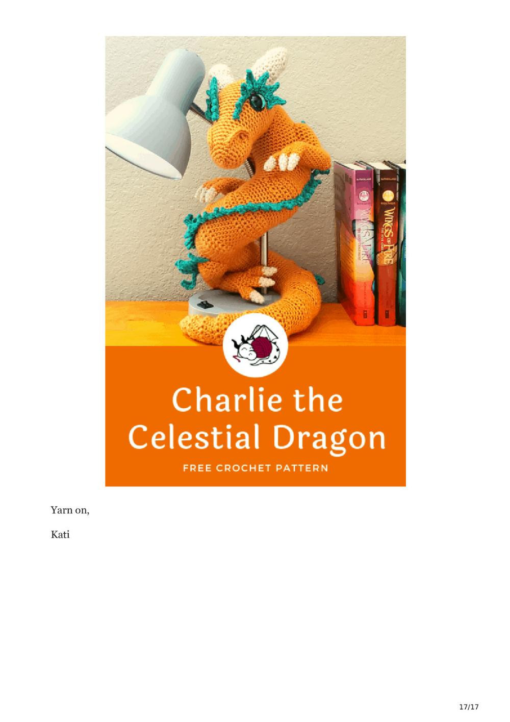 Charlie the Celestial Dragon | Free Crochet Pattern