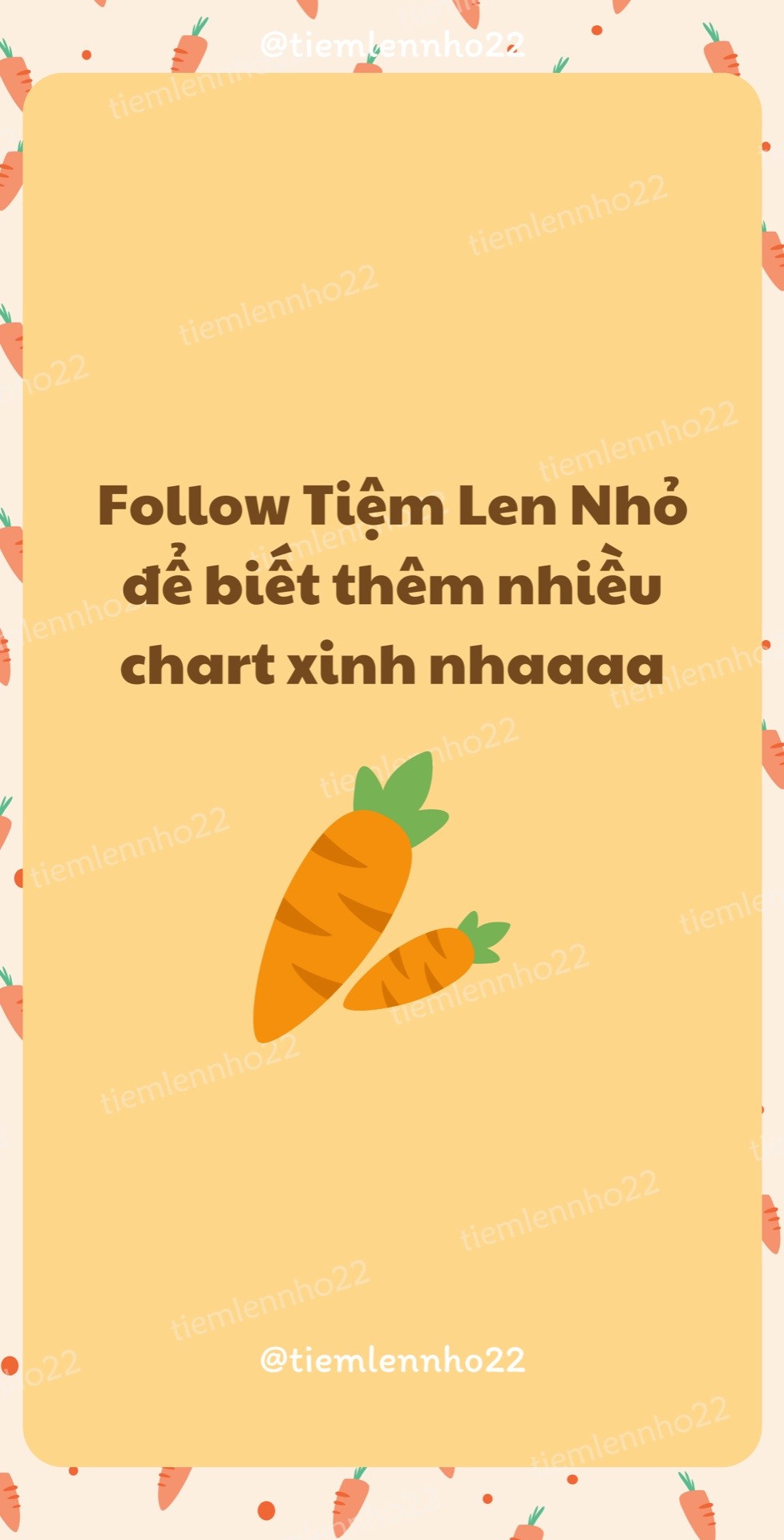 Chart Hướng dẫn móc cà rốt