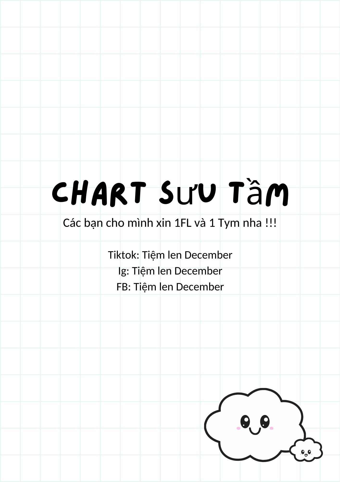 Chart Hướng dẫn móc Đầu mochi