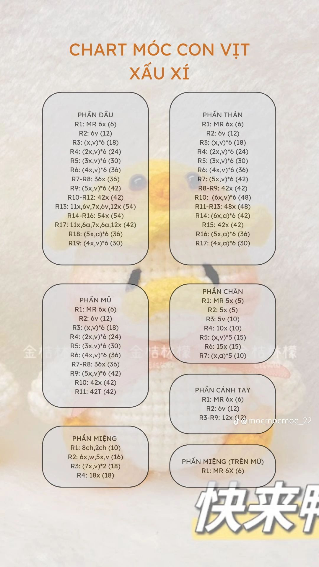 chart móc con vịt xấu xí