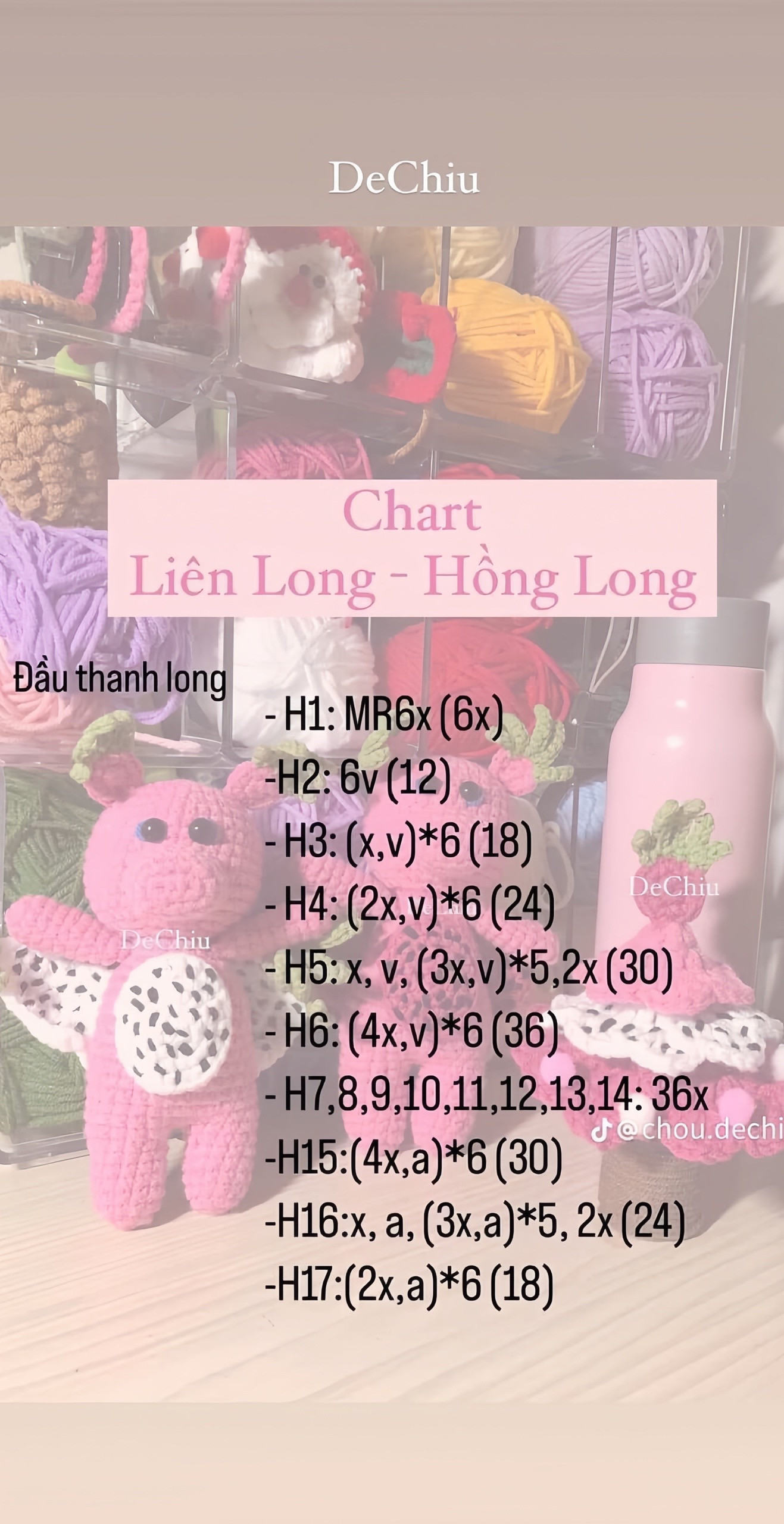 chart móc liên long, hồng long