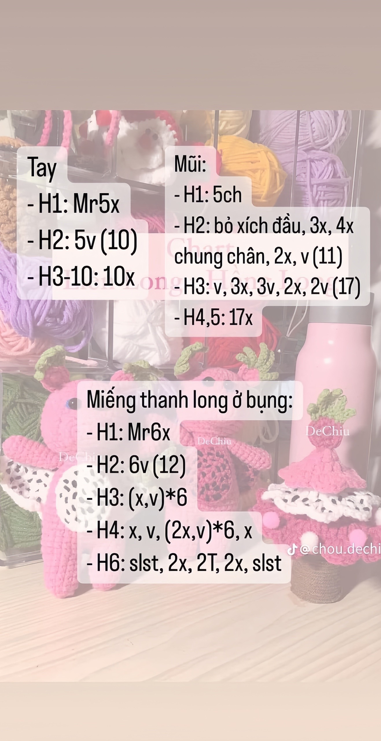 chart móc liên long, hồng long