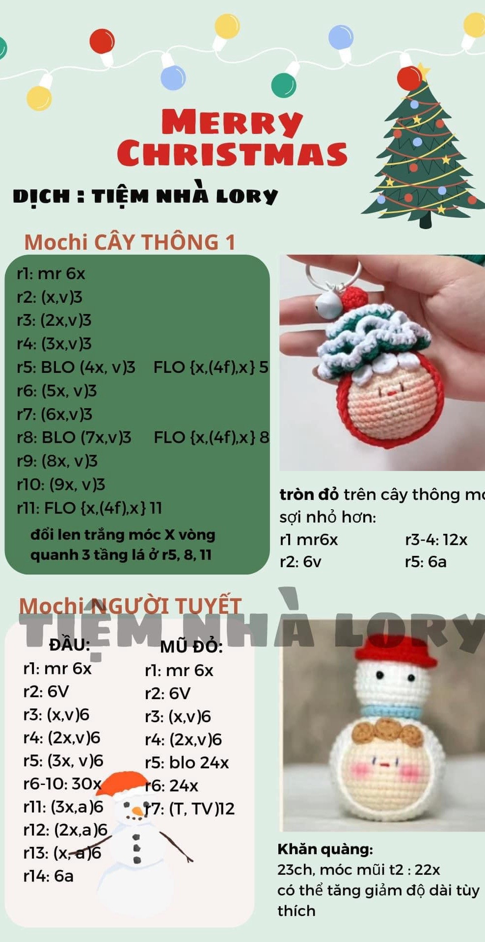 chart móc mochi tiếng việt, merry christmas, mochi tuần lộc, mochi ông già noel, mochi kẹo, mochi cây thông,