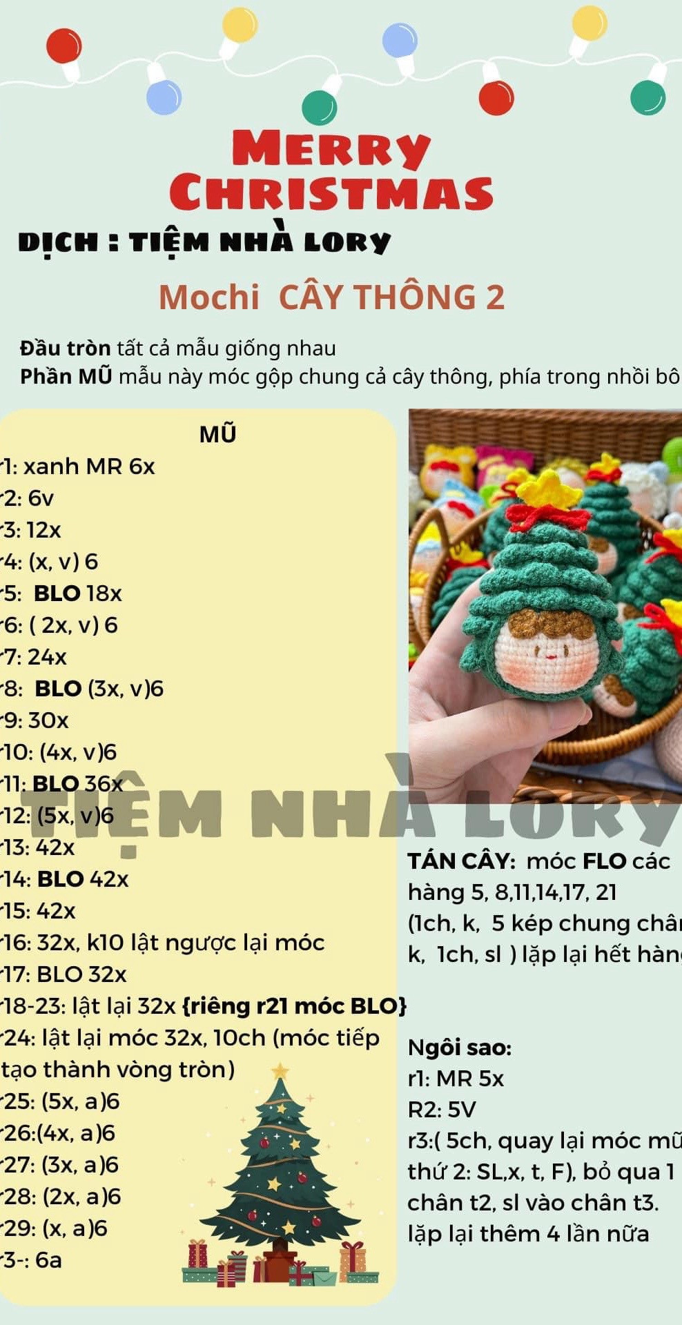 chart móc mochi tiếng việt, merry christmas, mochi tuần lộc, mochi ông già noel, mochi kẹo, mochi cây thông,