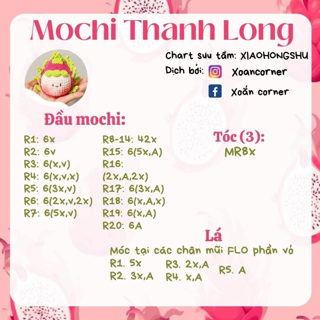 Chart mochi thanh long