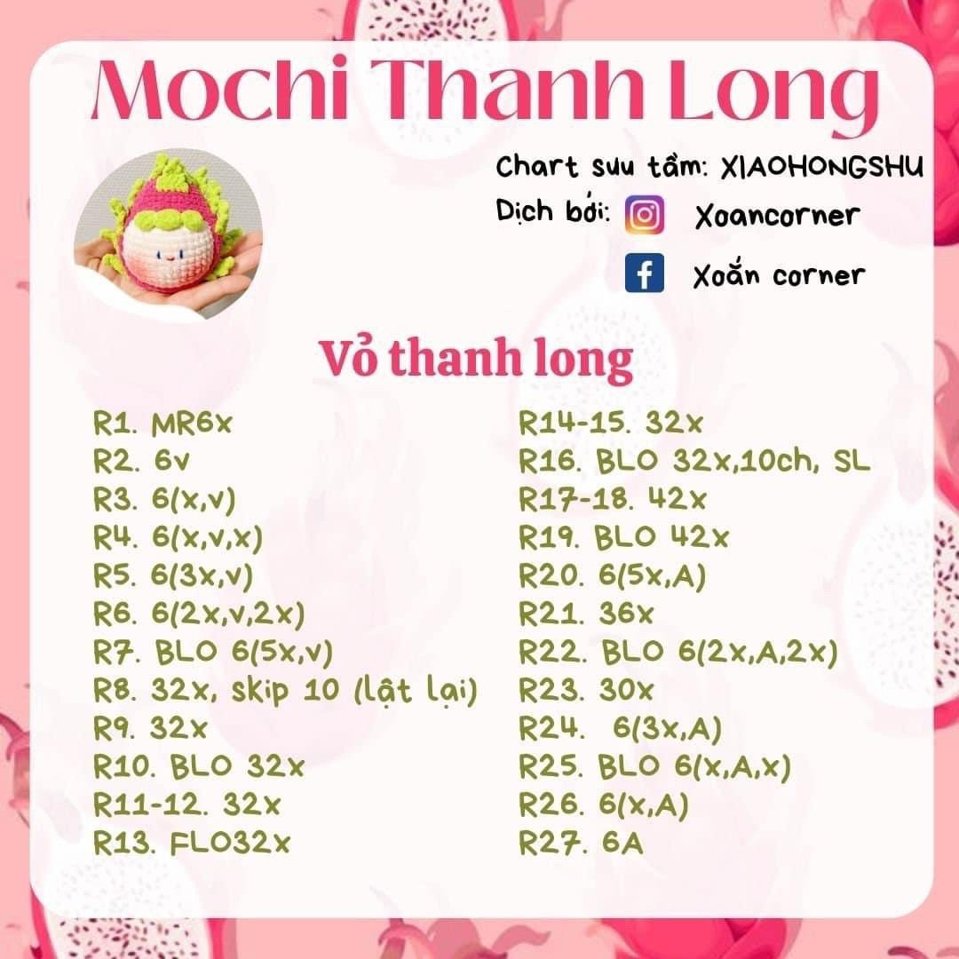 Chart mochi thanh long