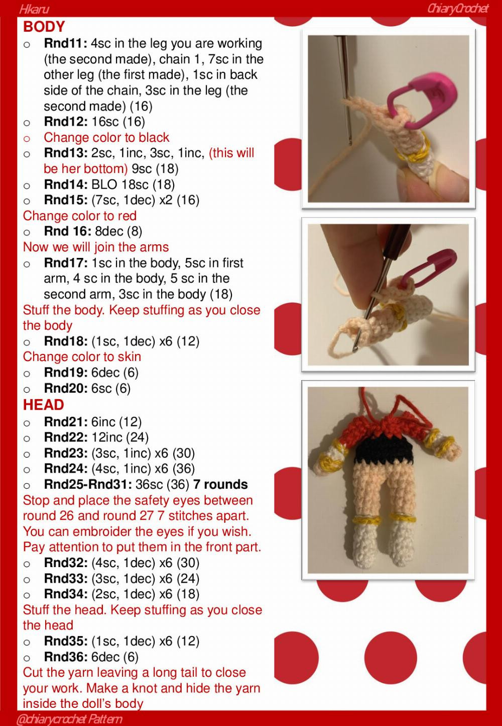 ChiaryCrochet Hikaru Chibi Hikaru Magic Knight Rayearth Free Pattern