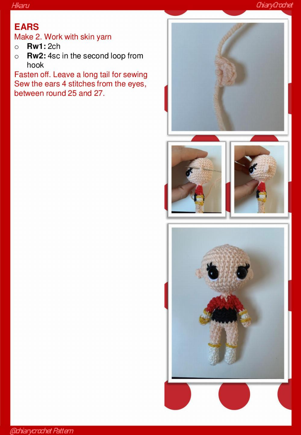 ChiaryCrochet Hikaru Chibi Hikaru Magic Knight Rayearth Free Pattern