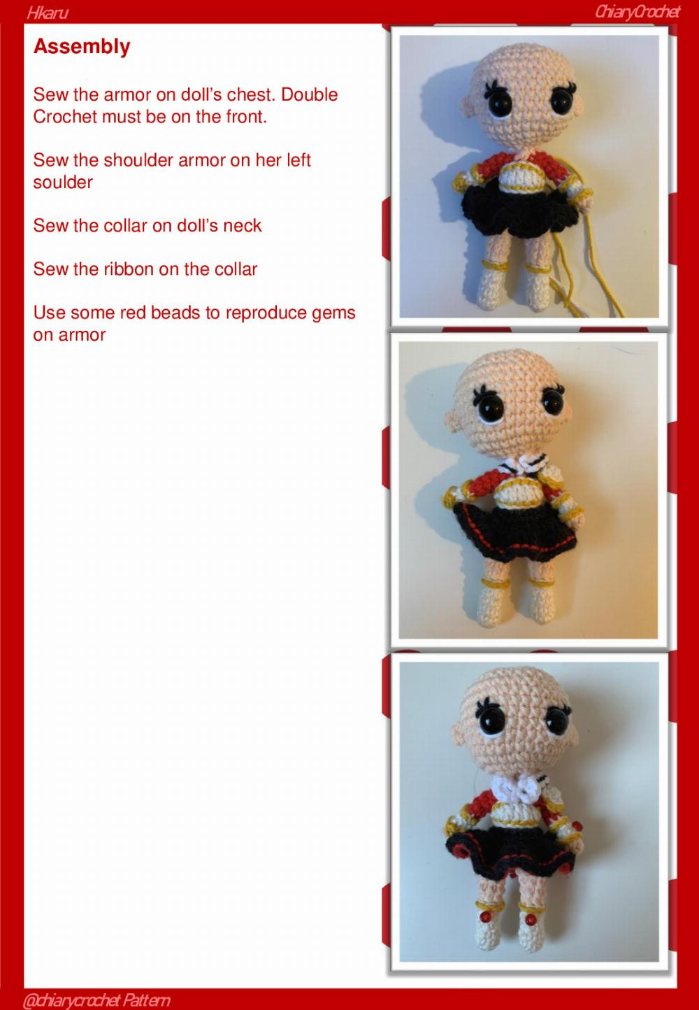 ChiaryCrochet Hikaru Chibi Hikaru Magic Knight Rayearth Free Pattern