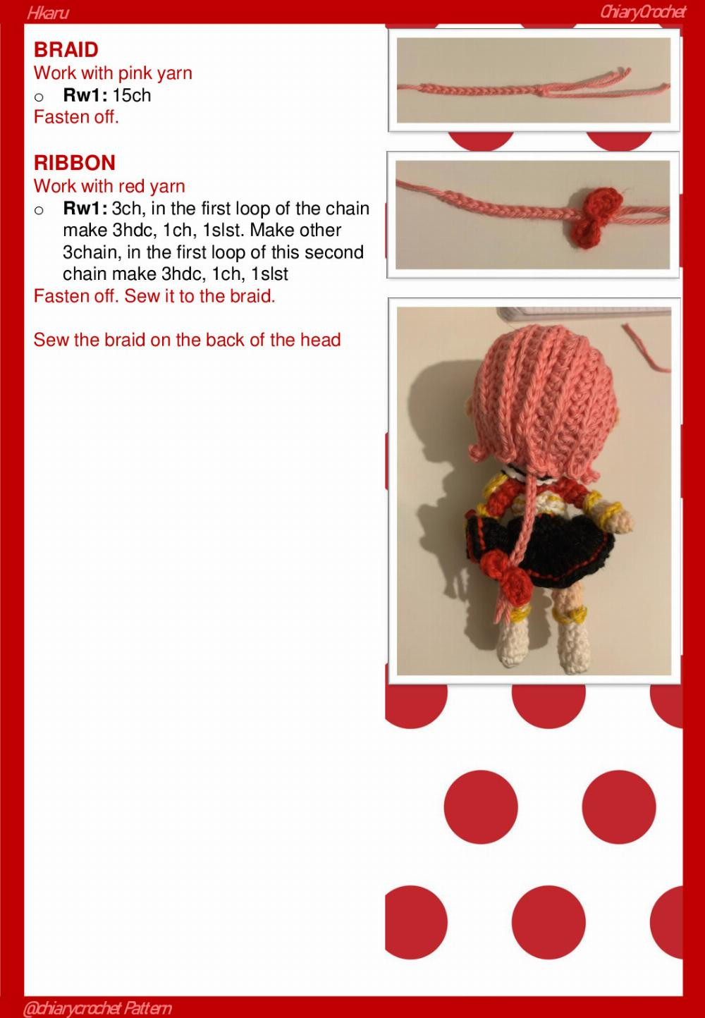 ChiaryCrochet Hikaru Chibi Hikaru Magic Knight Rayearth Free Pattern