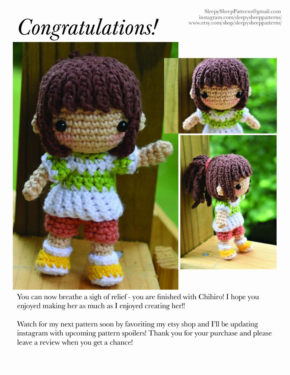 Chihiro Pattern crochet