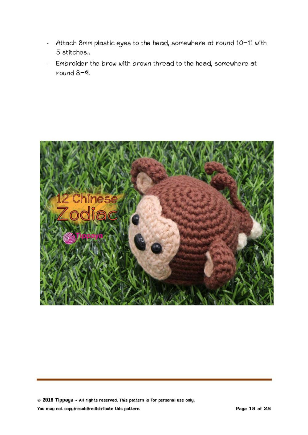 Chinese Zodiac Series 2 crochet pattern