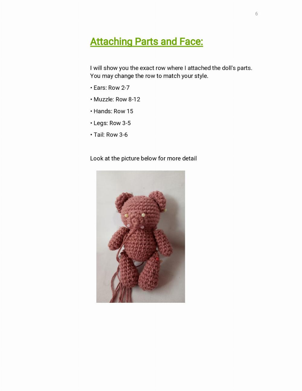 Chubby Bear Dolls crochet pattern