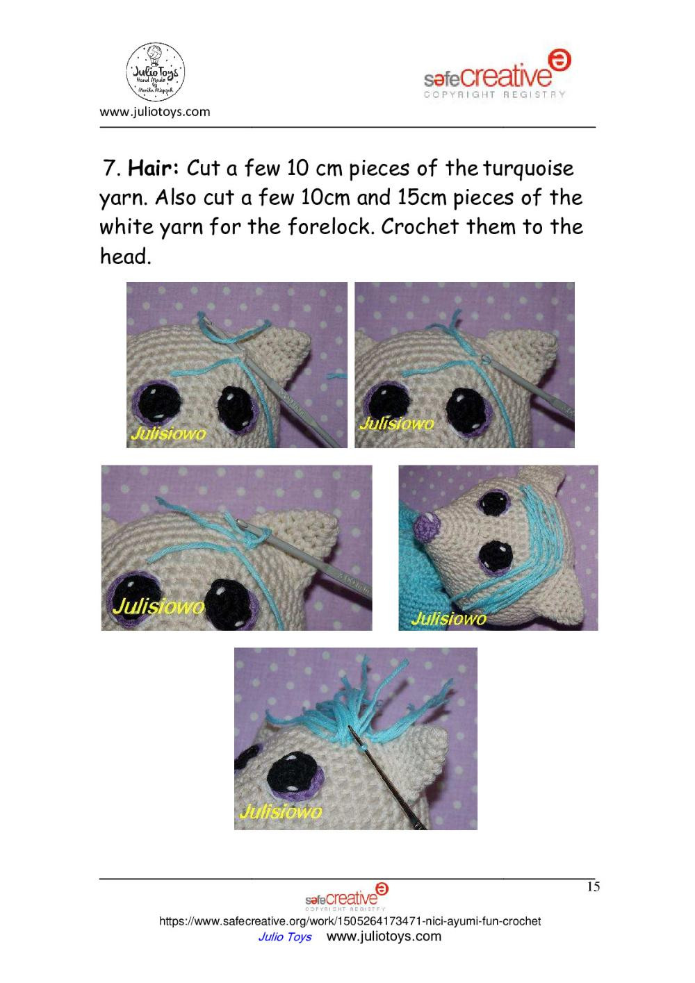 Crochet doll like a Ayumi Fun - pattern