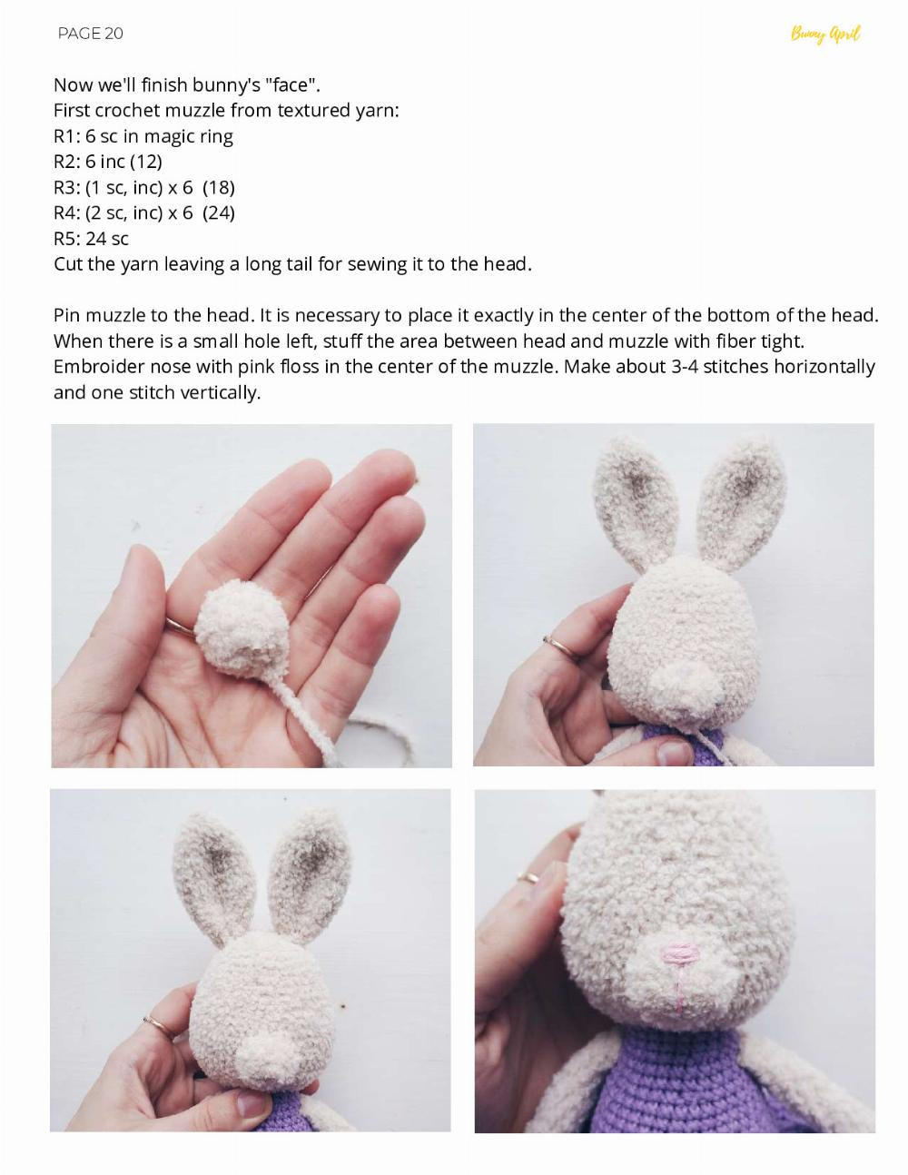 CROCHET PATTERN | APRIL 2018 Bunny April CROCHET PATTERN