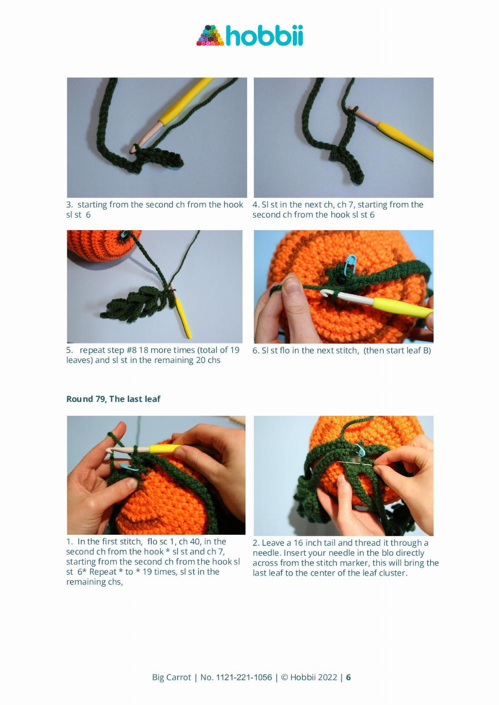 CROCHET PATTERN Big Carrot