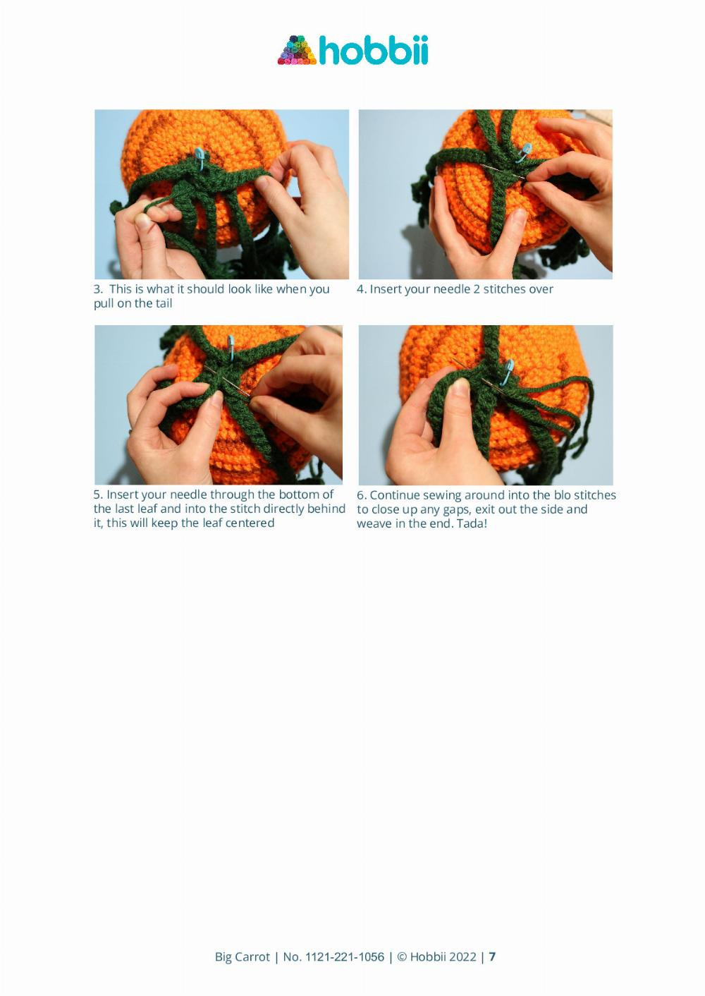 CROCHET PATTERN Big Carrot