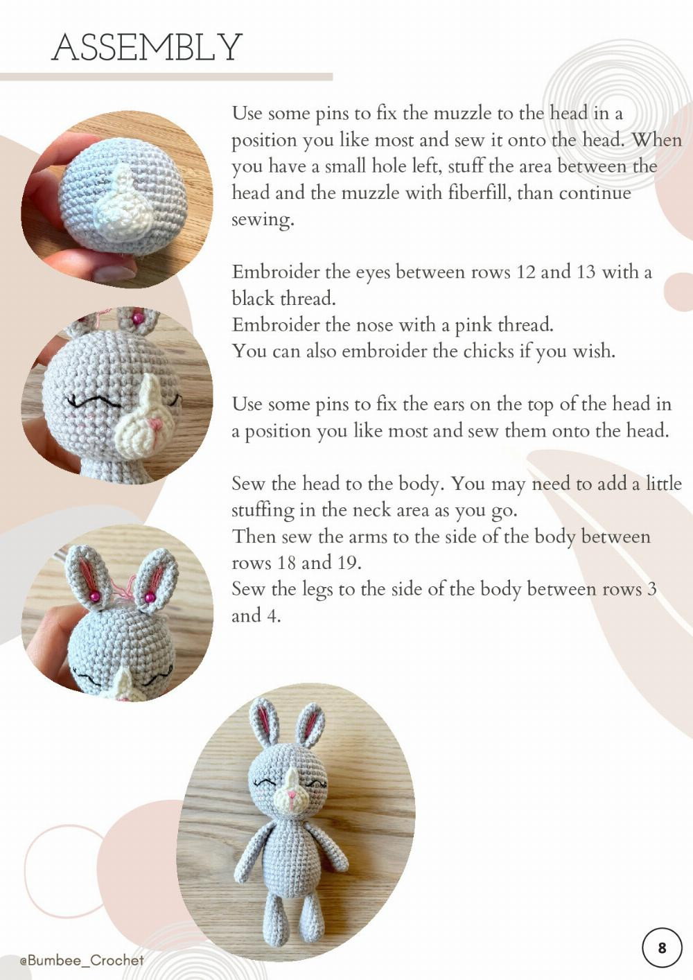 crochet pattern bonnie the bunny