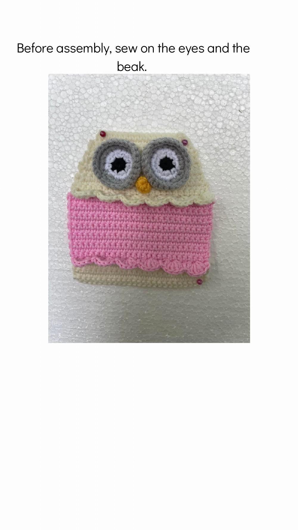 Crochet pattern Fidget sensory stretchable toy Owl