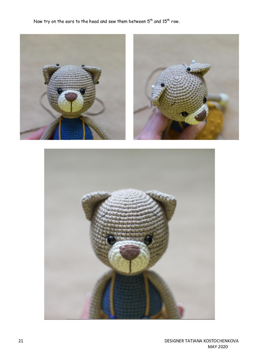 crochet pattern kitty berta