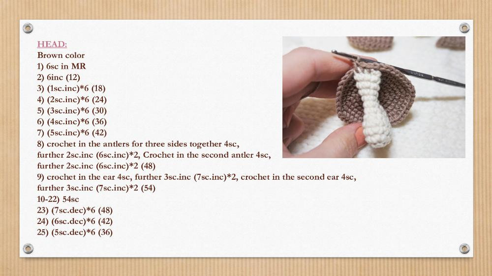 Crochet Pattern «Little deer Bonya»