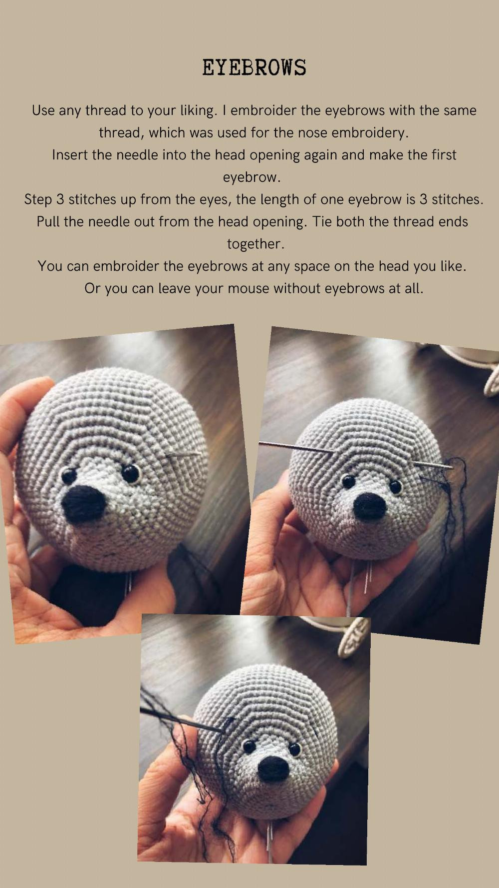 crochet pattern little mouse