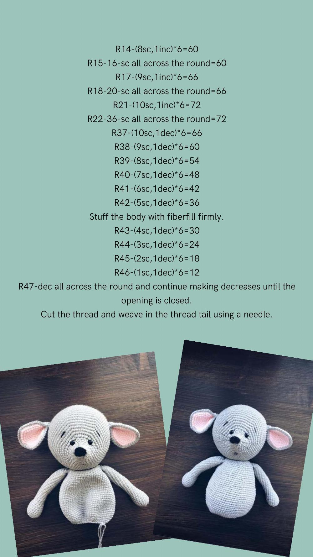 crochet pattern little mouse