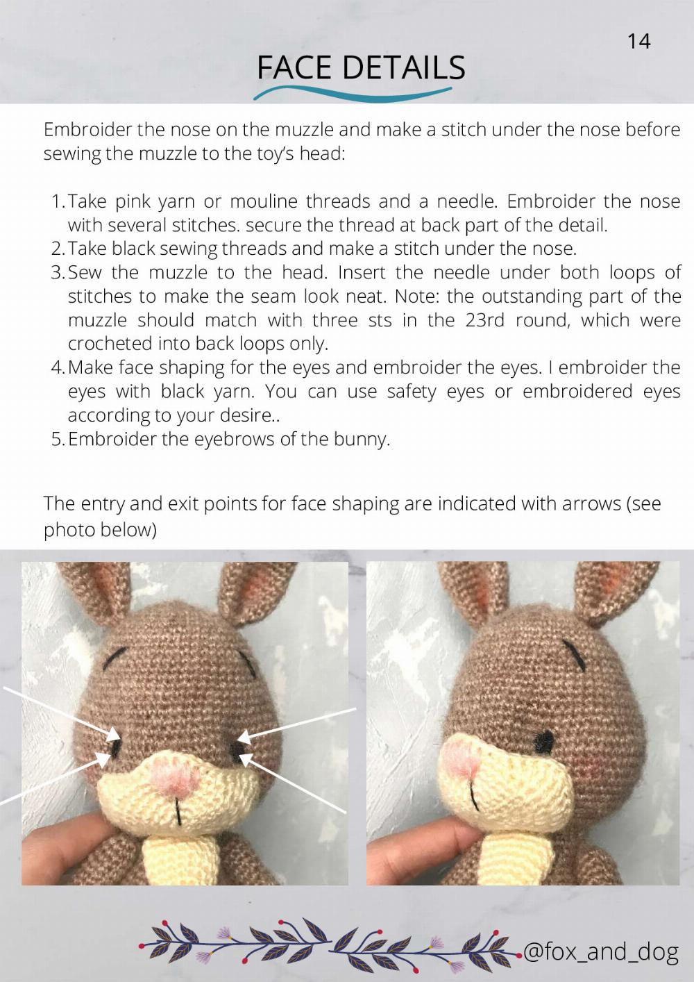 Crochet pattern Willy,the bunny