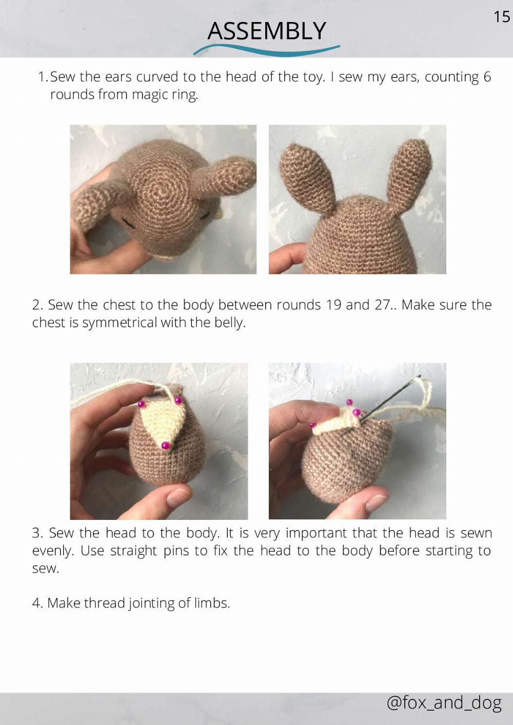 Crochet pattern Willy,the bunny