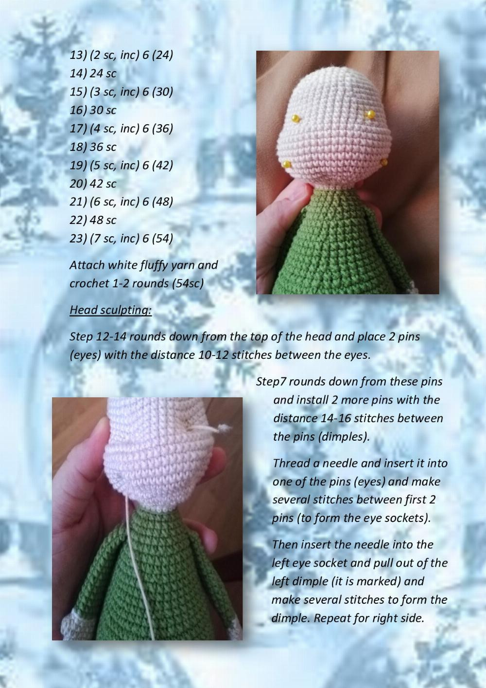 Crochet toy pattern Christmas Elf