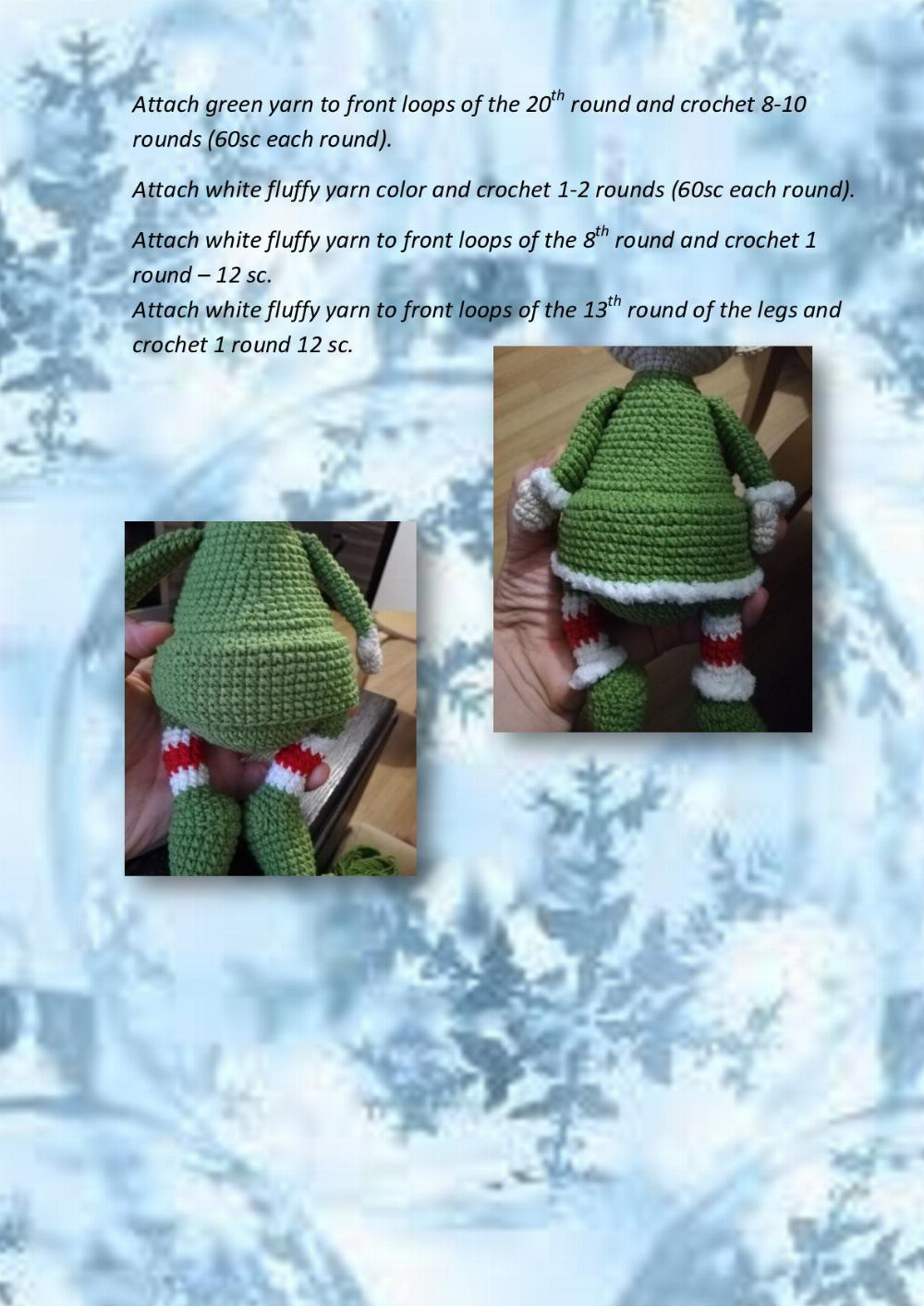 Crochet toy pattern Christmas Elf