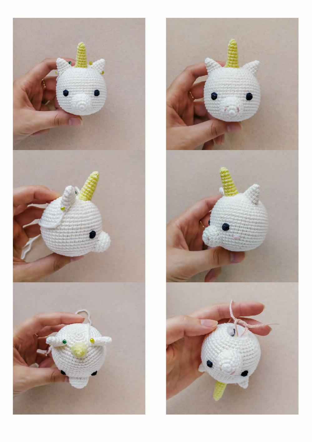 Crochet toy pattern Couple of unicorns