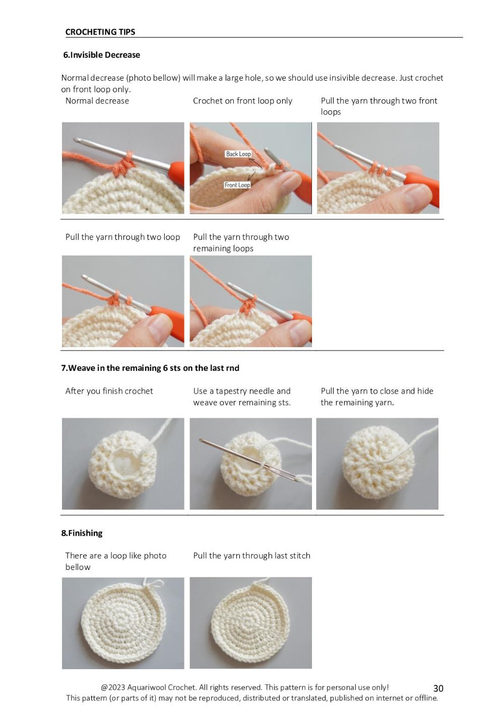 CUPID WHALE crochet pattern